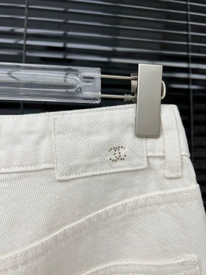 25ss gradient sequined back pocket jeans