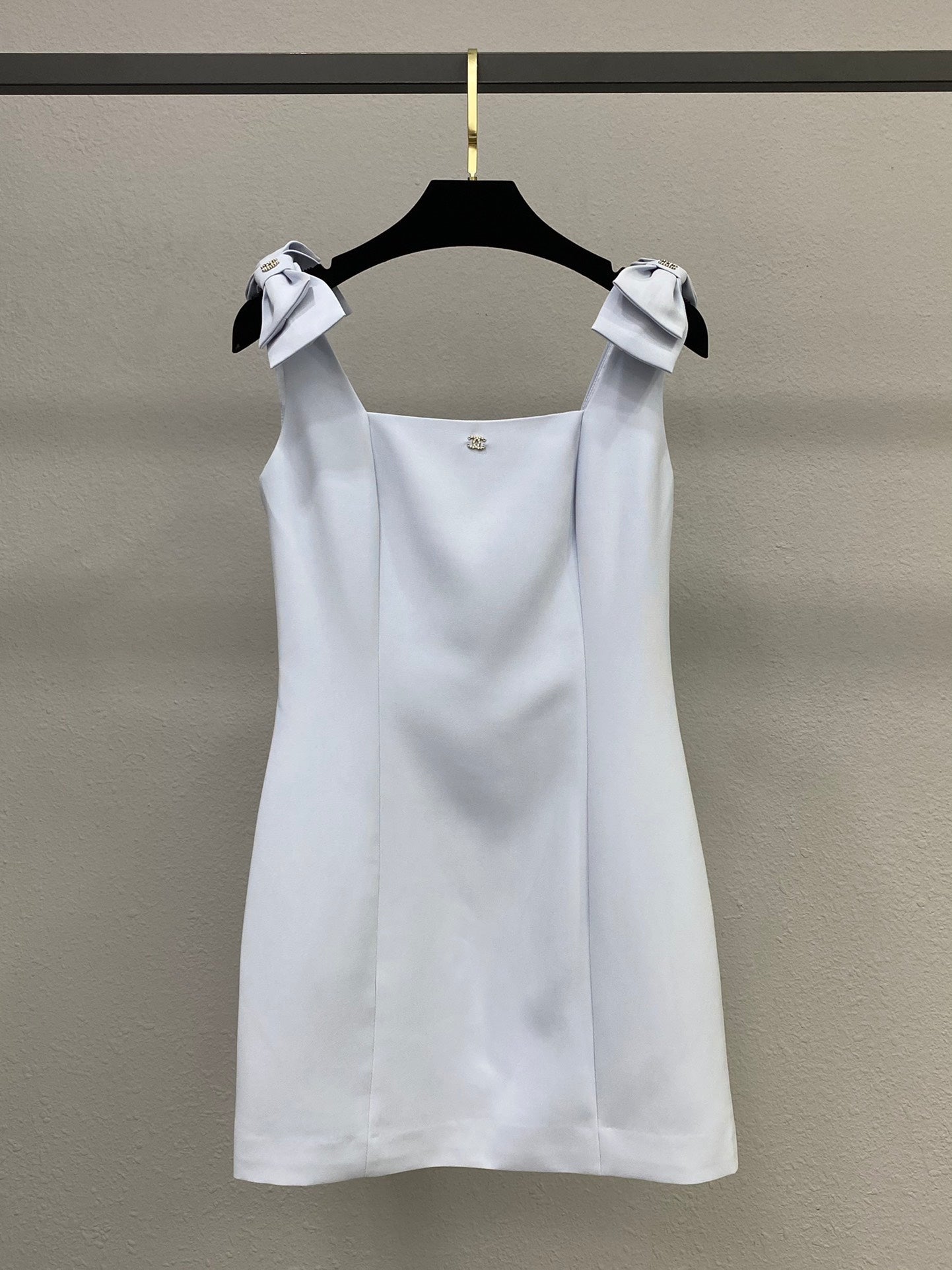 25ss new bow-decorated sleeveless vest dress