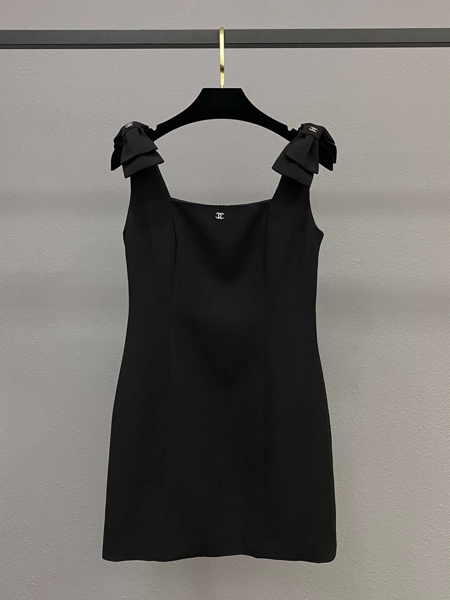 25ss new bow-decorated sleeveless vest dress