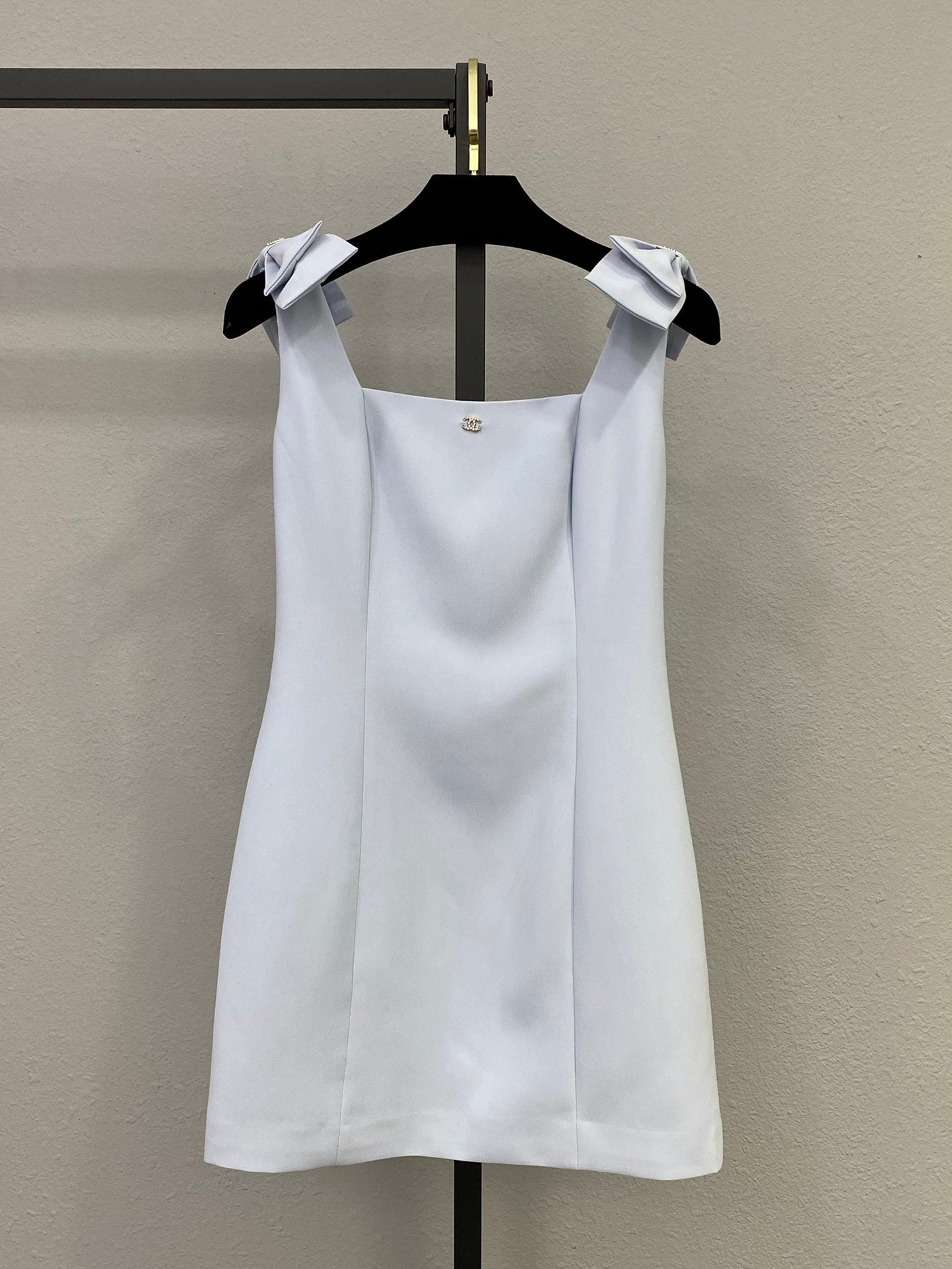 25ss new bow-decorated sleeveless vest dress