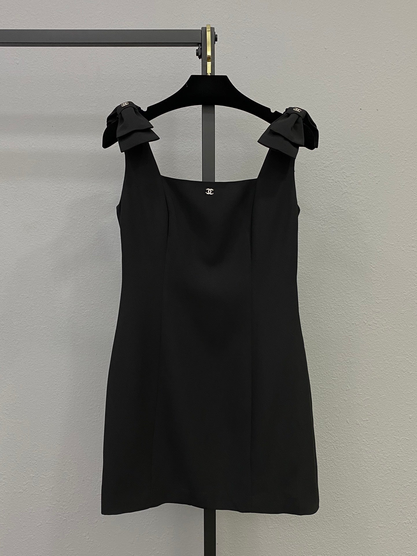 25ss new bow-decorated sleeveless vest dress