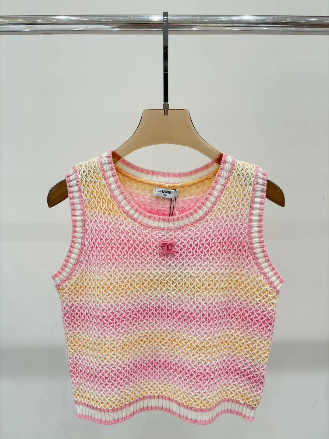 25 Summer jacquard simple knitted vest
