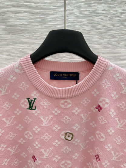 25ss round neck colorful knitted short sleeve T-shirt