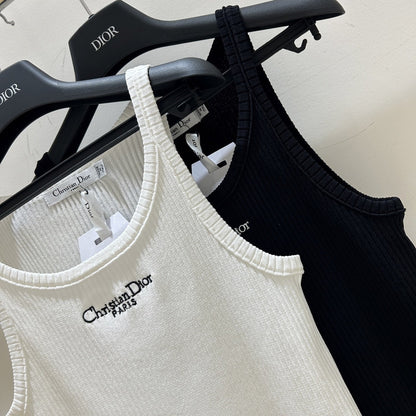 25 Embroidered Letters Vest All-match Vest