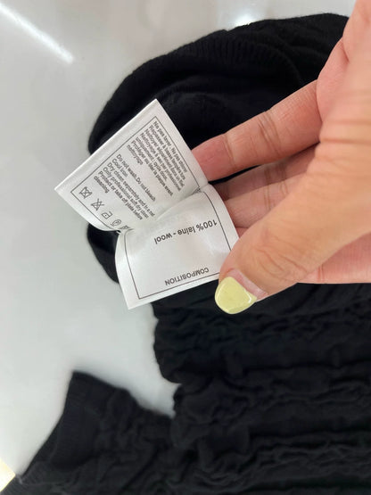 25 Early Spring New Embroidered Bubble Texture Knitted Short Sleeves