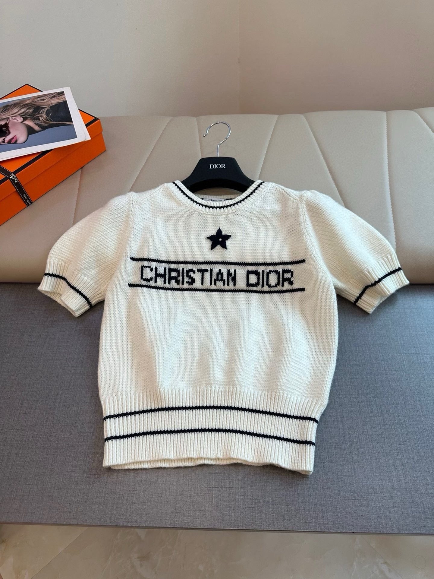 25 Star Letters Knitted Short Sleeves