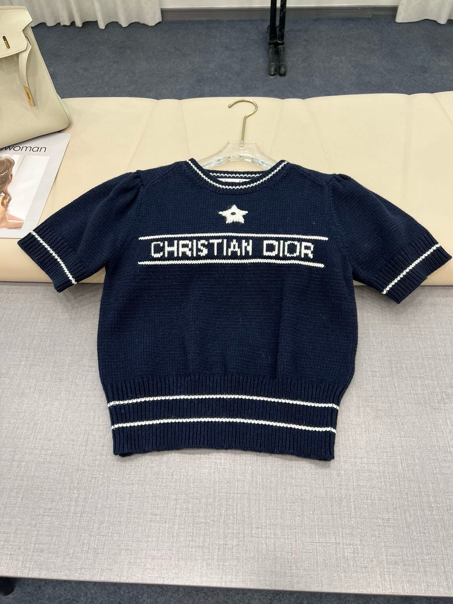 25 Star Letters Knitted Short Sleeves