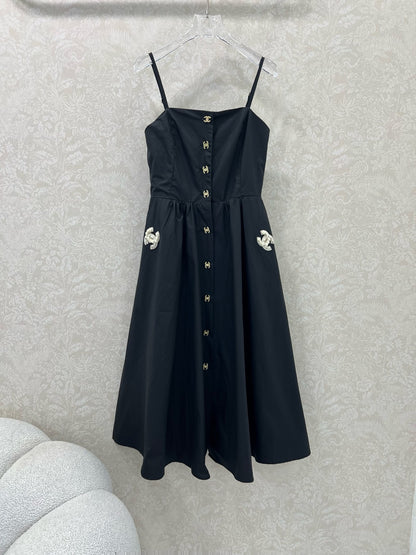 25 new double C suspender long skirt