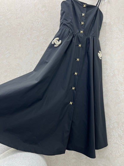 25 new double C suspender long skirt