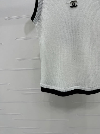 25 Spring and Summer Latest Series Sequined Knitted Vest