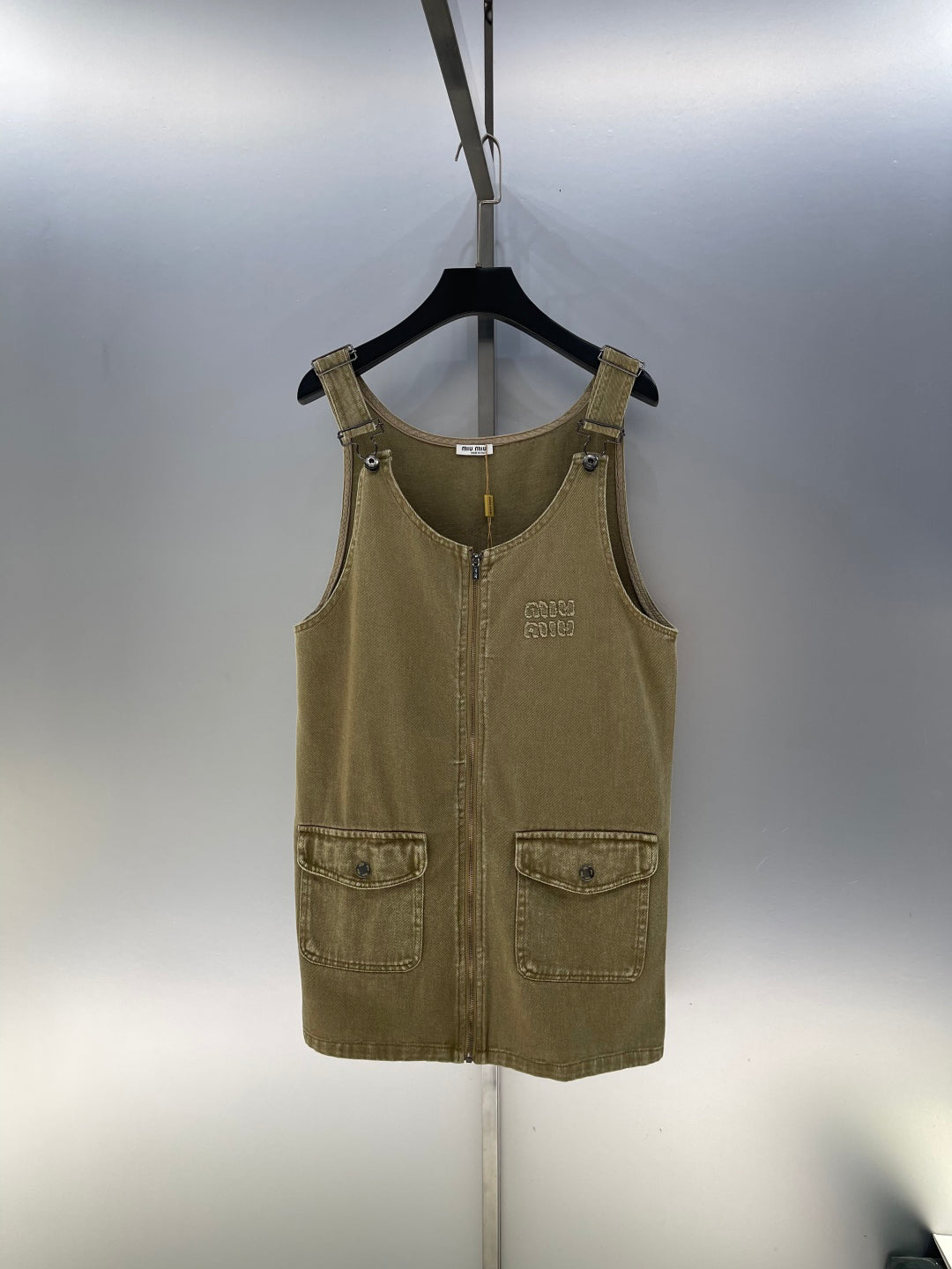 25 new letter jacquard denim overalls skirt