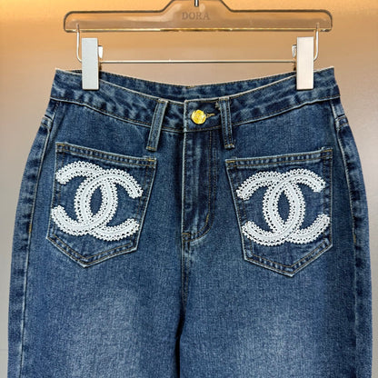 25fw High waisted wide leg straight leg pants