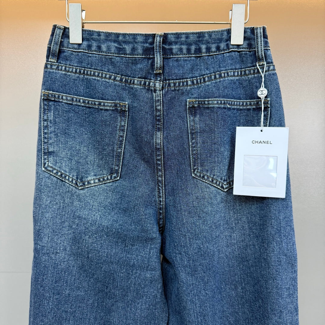 25fw High waisted wide leg straight leg pants