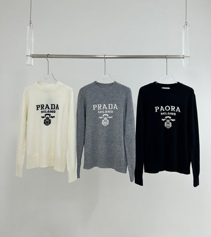 25fw Letter cashmere sweater