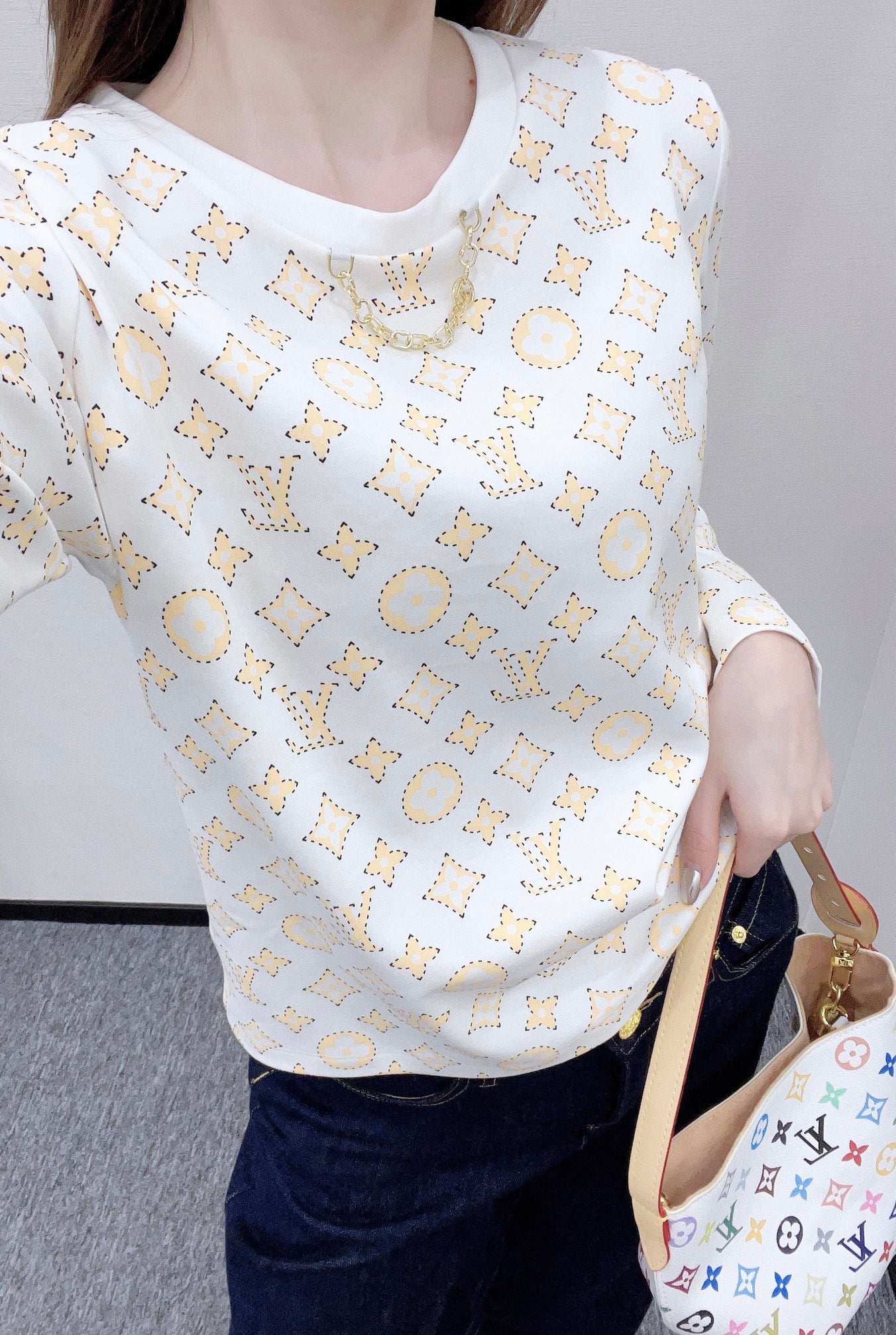 25fw Printed chain top