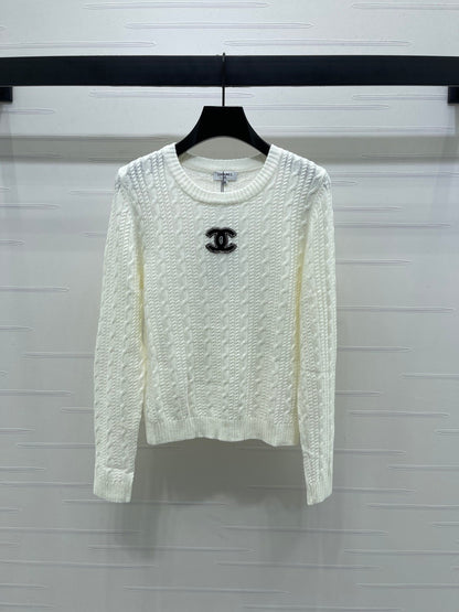 25fw Double C pullover long sleeved sweater