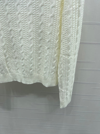 25fw Double C pullover long sleeved sweater