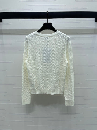 25fw Double C pullover long sleeved sweater
