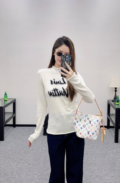 25fw Alphabet Knitted Long Sleeve