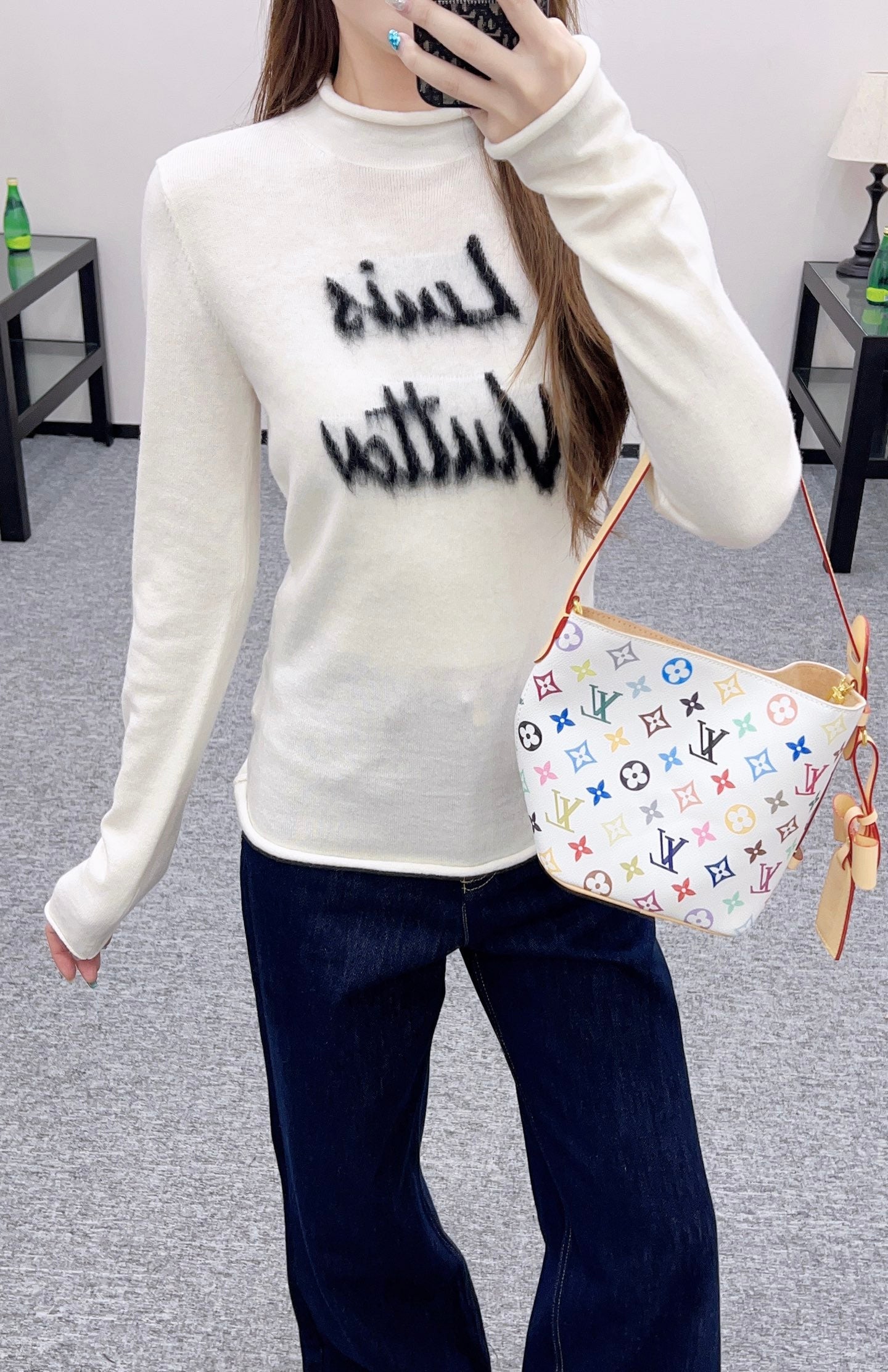 25fw Alphabet Knitted Long Sleeve