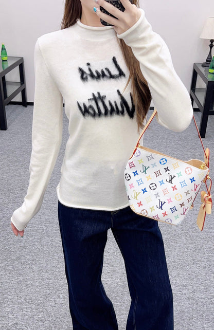 25fw Alphabet Knitted Long Sleeve