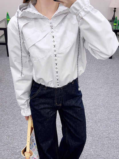 25fw Hooded Jacquard Charge Jacket