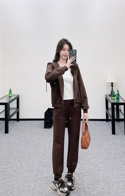 25fw Hooded jacket and pants set