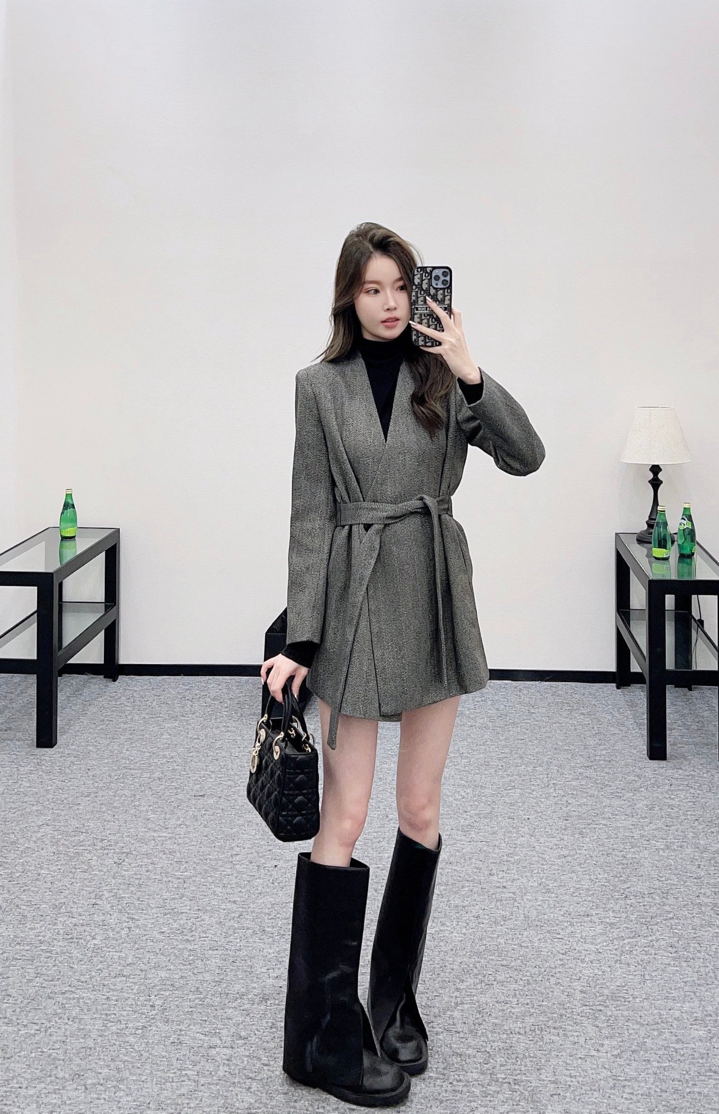 25fw Suit belt, medium length jacket