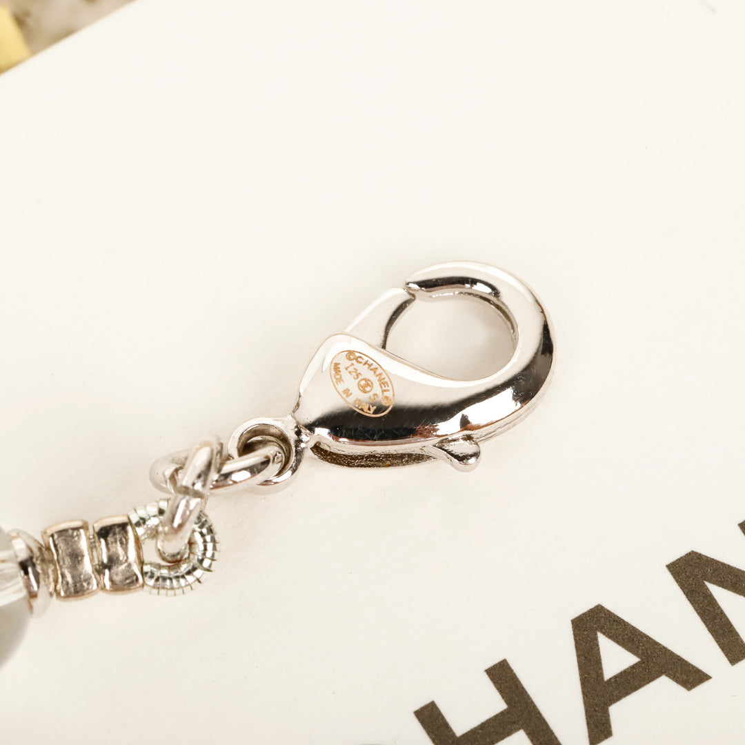 25ss full diamond double c pearl bracelet