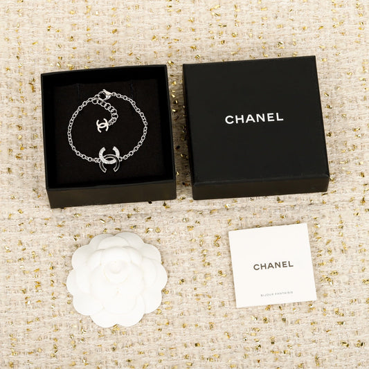 25ss double c half diamond bracelet