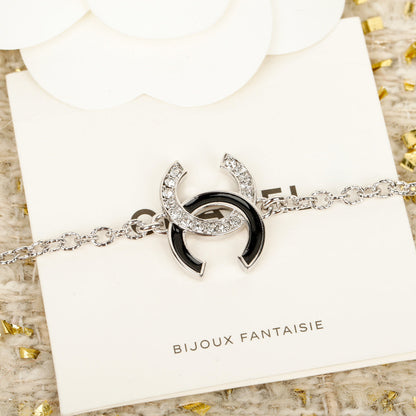 25ss double c half diamond bracelet