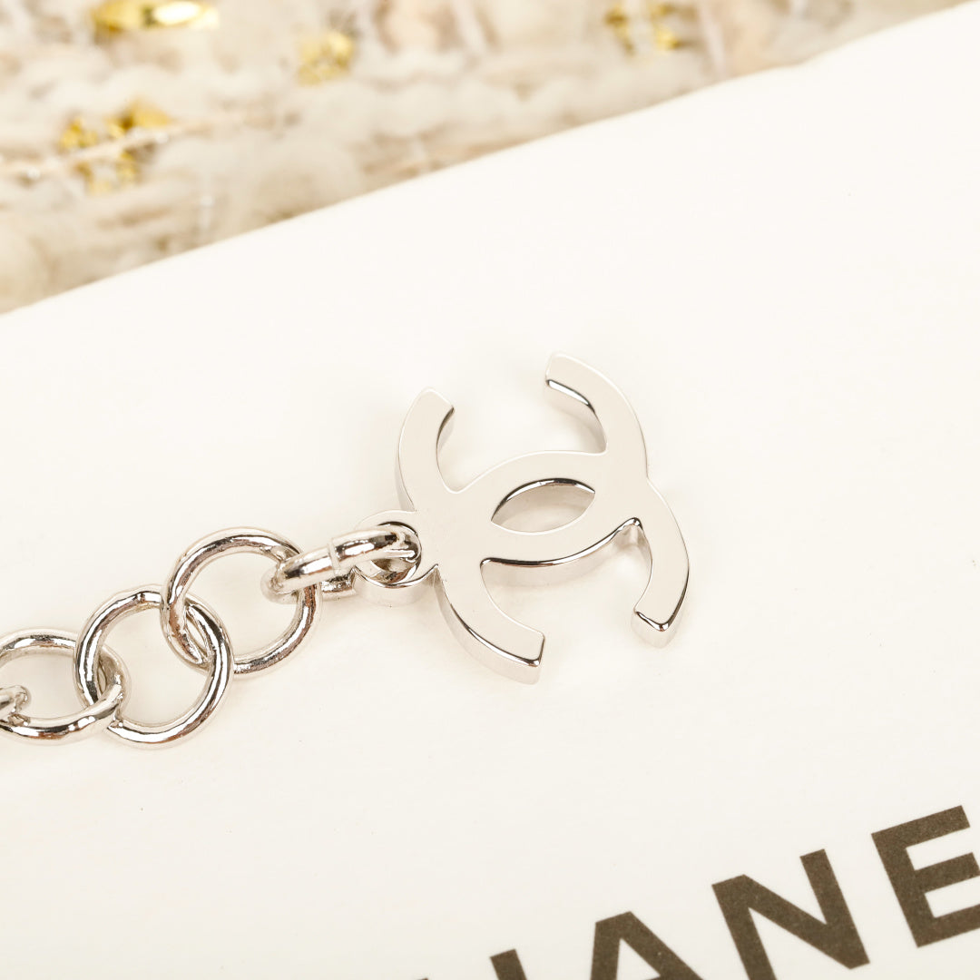 25ss double c half diamond bracelet