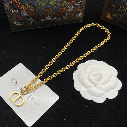 Vintage letter necklace