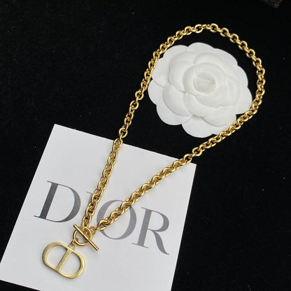 Vintage letter necklace