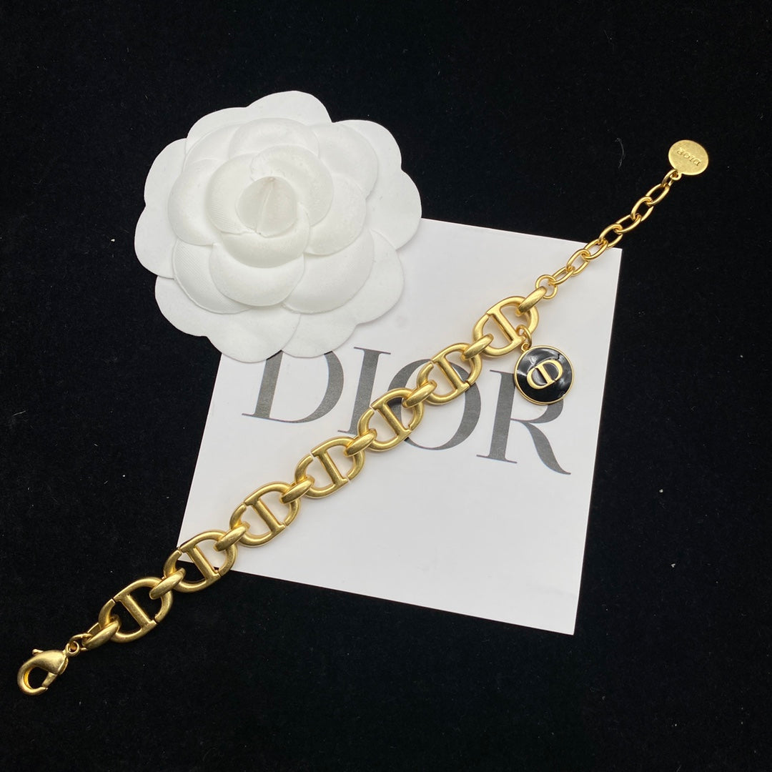 New retro letter logo bracelet