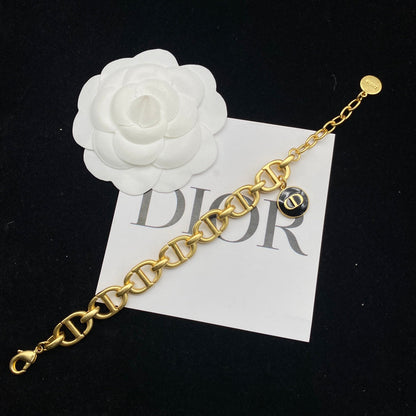 New retro letter logo bracelet