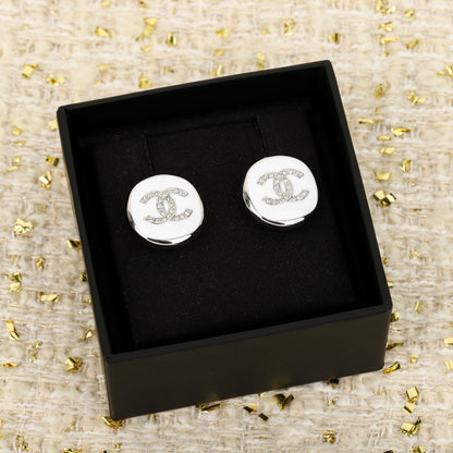 25 new round oil drop double C earrings