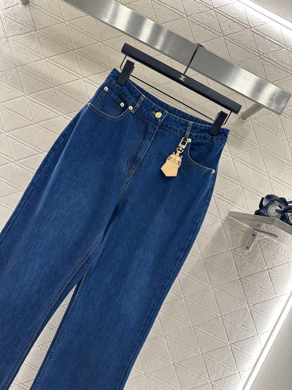 25fw Cat pendant straight leg jeans