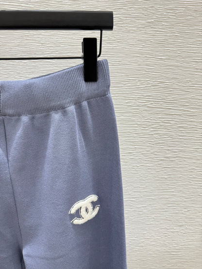 25fw Color blocked minimalist knitted suit