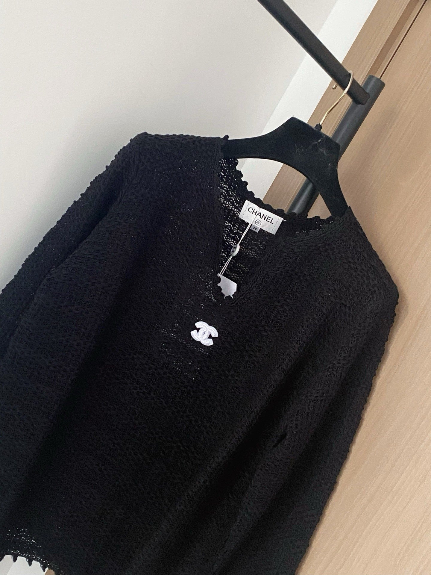 25fw Horizontal woven knitted long sleeves