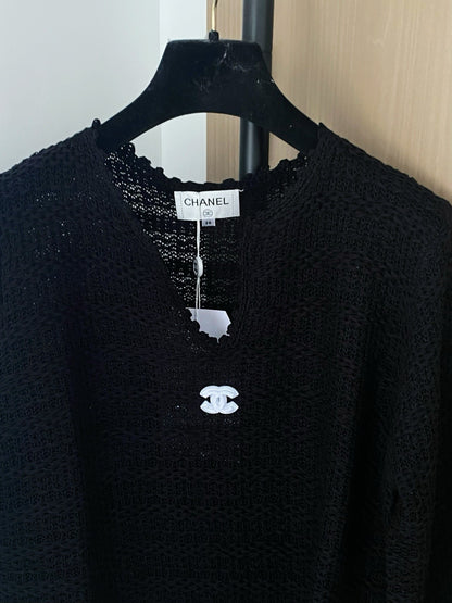 25fw Horizontal woven knitted long sleeves