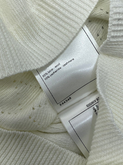 25fw Butterfly Embroidered Knitted Short Sleeve