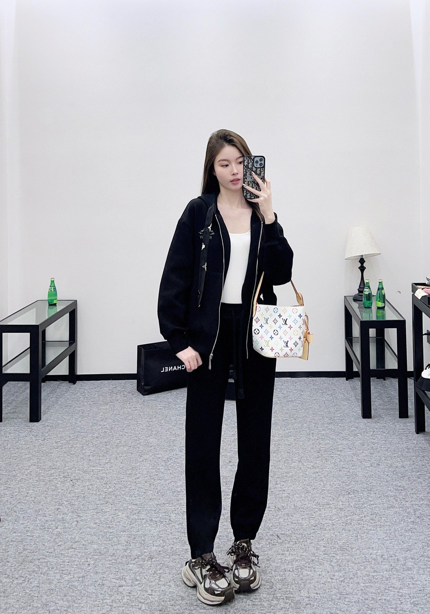 25fw Hooded jacket and pants set