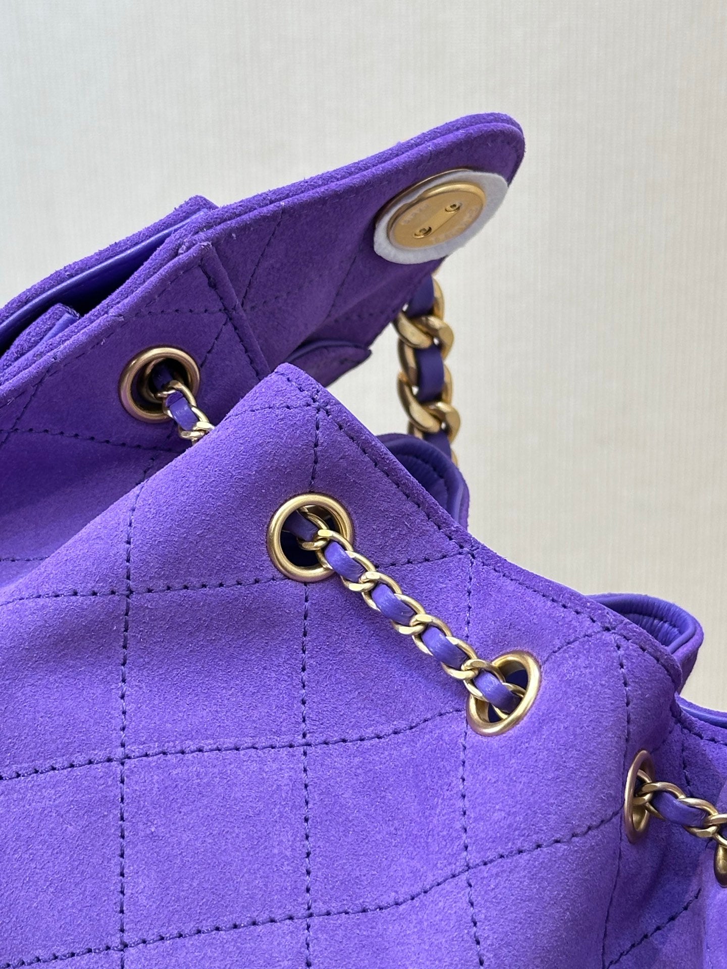25C suede hippie bag (Purple）