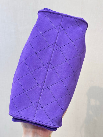 25C suede hippie bag (Purple）