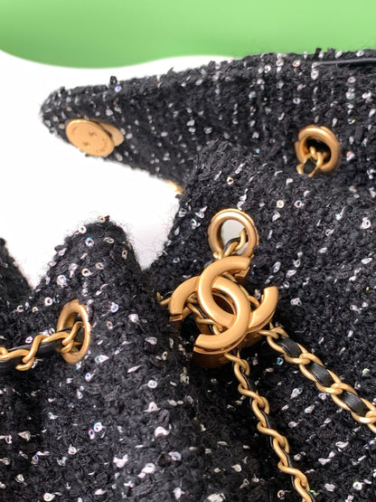 25C suede hippie bag (Woolen sequins）