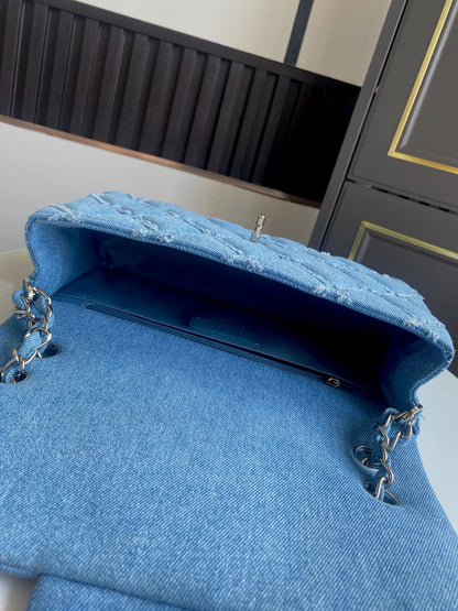 New denim chain shoulder bag