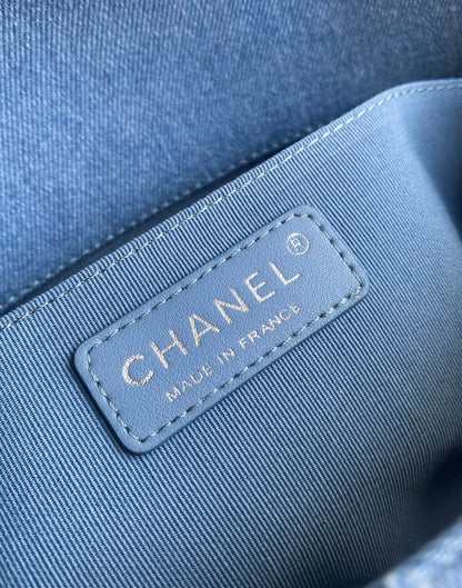 New denim chain shoulder bag