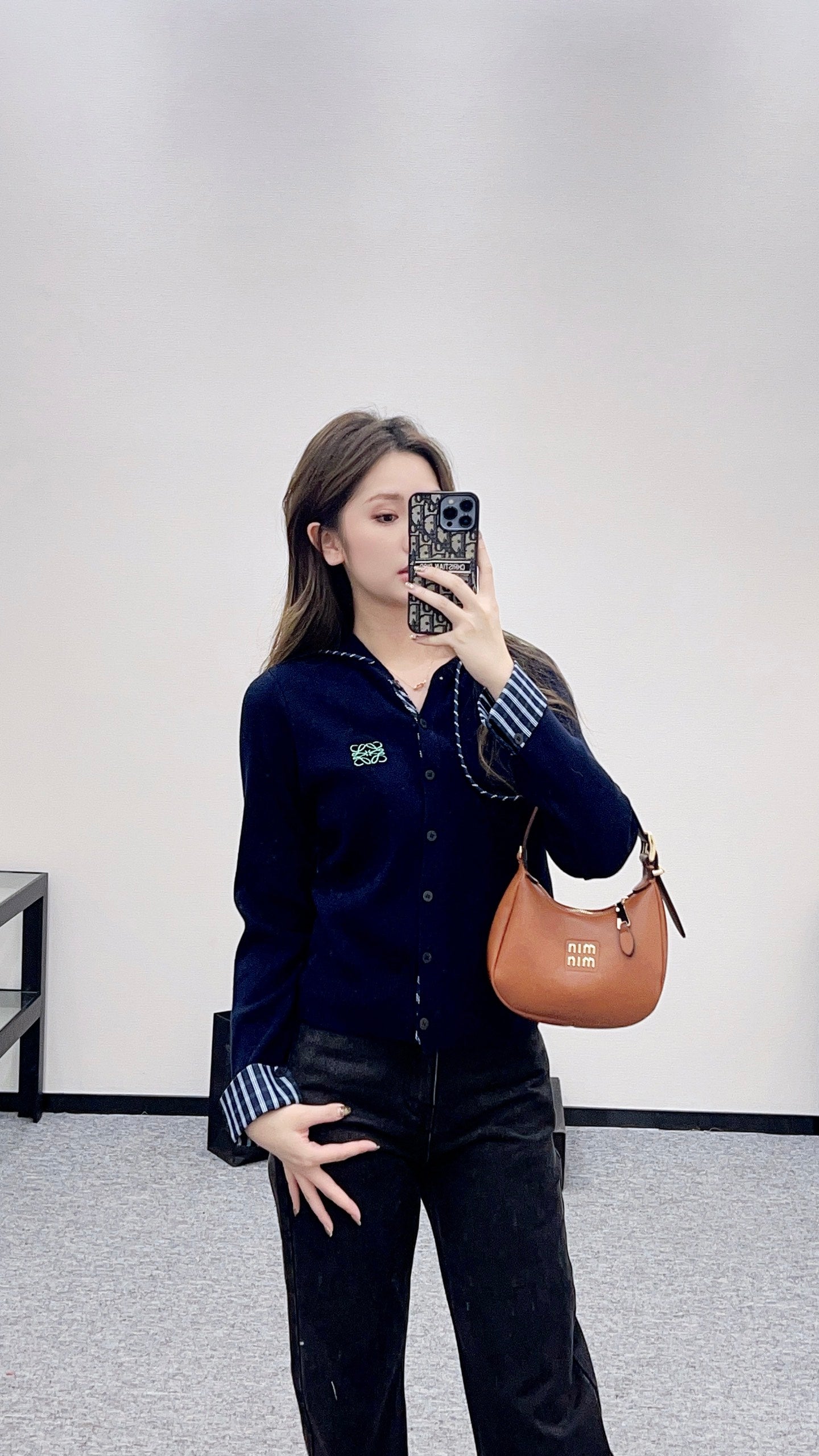 Hooded knitted cardigan