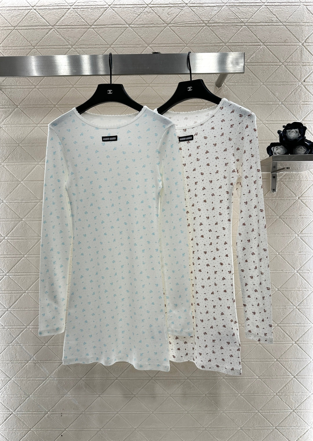 Slim fit round neck floral dress